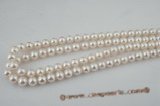 rounds10-11 10-11mm AA quality freshwater off round pearl strands in white color