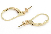 14kmounting001 14K Gold hoop Earring fittings