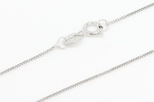 14kmounting012 wholesale white 14k gold box chain 16inch in length