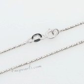 18kchain020 Discount 18 Karat 16inch White Gold Chain