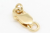 18kmounting001 18k gold necklace lobster clasps