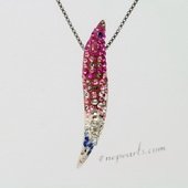 Cbp018 Affordable 925Silver Swarovski Gemstone Pendant