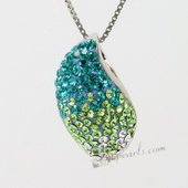 Cbp038 Chic Colorful Gemstone Sterling Silver Mango Pendant