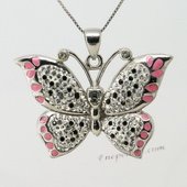 CBP048 Luxury Butterfly Pendant with Genuine SWAROVSKI GEMSTONES