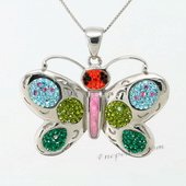 CBP059 Sparkle Butterfly Pendant with Genuine SWAROVSKI GEMSTONES