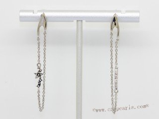 Cpe043 Silver Toned Metal Earring Fashion Jewelry  (ten pairs)