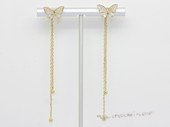 Cpe062 Gold Toned Metal Earring Fashion Jewelry  (ten pairs)