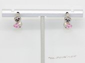 Cpe071 Fashion man made zircon earrings clip in wholesale (ten pairs)