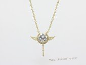 Cpn010 Fashion  zircon pendants necklace in metal mounting(ten pieces)