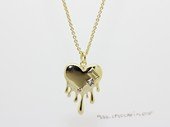 Cpn014 Fashion  zircon pendants necklace in metal mounting(ten pieces)