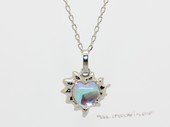 Cpn015 Fashion genstone pendants necklace in metal mounting(ten pieces)