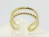 Cpr109  Gold Toned Metal Adjustable  Ring Fashion Jewelry (ten pieces)