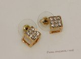 FSE010 Gold Toned Ally Zircon beads Earring  Fashion Jewelry