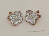 FSE011 Embedded Zircon Stones Stud Earring New Fashion Jewelry