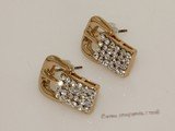 FSE027 New European Fashion Waist Belt Style Gold Tone Metal Earring