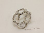 FSR026  Silver Tone Finger Fashion Costume Women Ring