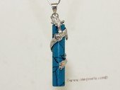 gsp142 Fashion Dragon Design Turquoise Column Pendant