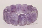 gbr051  Stunning Purple Jade  Beads Elastic Bracelet Jewelry