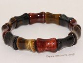 gbr058 Hand Made Elastic Tiger Eyes Gemstone Bracelet Jewelry