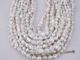 keshi030 6.5-7.5mm long-drill white colored keishi pearls on sale