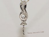 kpm100 Solid 18k White Gold diamond Pendant setting