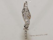 kpm105 18K White Gold Pendant setting with Diamonds