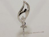 kpm110 18K White Gold Pendant Tail Mounting