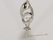 kpm116 18K White Gold Pendant setting with Diamonds