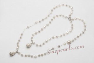 mpn383 Elegant Hand Crafted Freshwater Pearl Layer Necklace