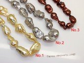 Nps007 Wholesale Baroque Nucleated Freshwater Pearl Strands