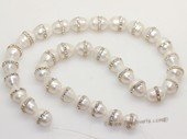 Nps008 Wholesale 10-11mm rice Freshwater Pearl Strands