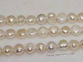 ngs032 10.5-11.5mm    White Color Baroque nugget pearls  strands