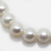 Round10-11 Wholesale 10-11mm white round freshwater pearl strands,from AAA+ to A grades