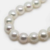 Round12-13 wholesale 12-13mm cultured white freshwater round pearl strands,from AAA+ to A grades