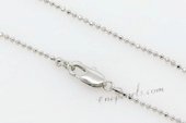 Stnc009 24inch Silver toned Copper Necklace chain, Bag of 10