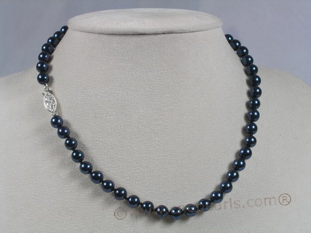 inches length black akoya pearl necklace 