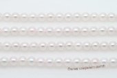 aps5.5-6aaa1 5.5-6mm AAA+ White Cultured Akoya Pearl strands 16-inch in length