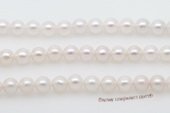 aps6-6.5aa1-aaa1 6-6.5mm AA+-AAA+ White Cultured Akoya Pearl strands 16-inch in length