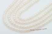 aps6.5-7b 6.5-7mm B grade White Cultured Akoya Pearl strands 16-inch in length