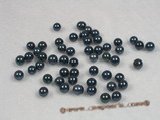 bapl5-5.5aa Black 5-5.5mm AA Grade round chinese akoya loose pearls