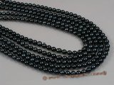 baps5-5.5aa 16inch 5-5.5mm AA Black chinese Akoya Pearl strands