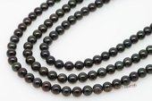 baps6-6.5aa 16inch 6-6.5mm AA Black Akoya cultured pearl strands