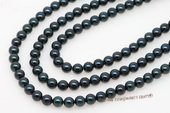 baps6.5-7aa1 16inch 6.5-7mm AA+ grade Black akoya pearl strands