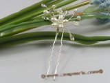 hcj009 Fresh Water Pearl & crystal wedding Hair Pins