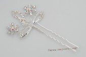 bcj053 Hand-crafted Side & Back bridal Comb with sparking Rhinestones