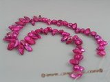 blister007 five strands 10*17mm red color blister freshwater pearls beads