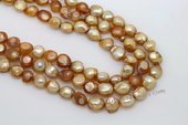 blister040 11-13mm Golden Freshwater Baroque Blister Pearl Strand