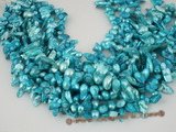 blister1013 wholesale five strand Mediumturquoise freshwater blister pearl strands, 7-8mm