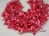 blister1034 megranate red 7-8mm freshwater cultured blister pearl strands onsale