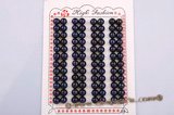 blpb010 wholesale 7-7.5mm AAA grade dark blue bread loose pearl